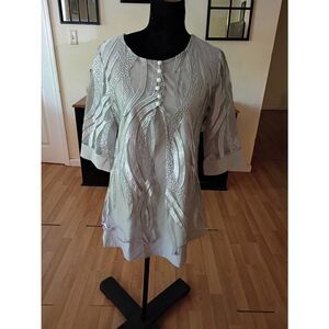 Medium Silver Grey Special Occasion Dress Wedding Cruise Party Mother of Bride